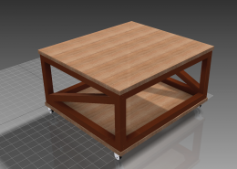 CNC-Tisch als CAD-Modell