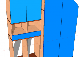 Kinderzimmerschrank in Sketchup